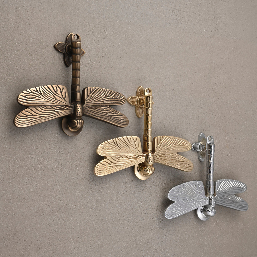 Dragonfly Door Knocker | Solid Brass