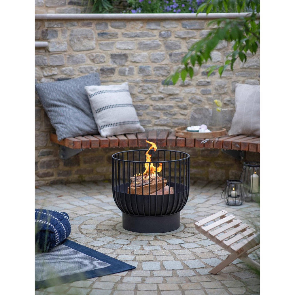 Drayton Fire Pit | Black-Fire Pits & Chimineas-Yester Home