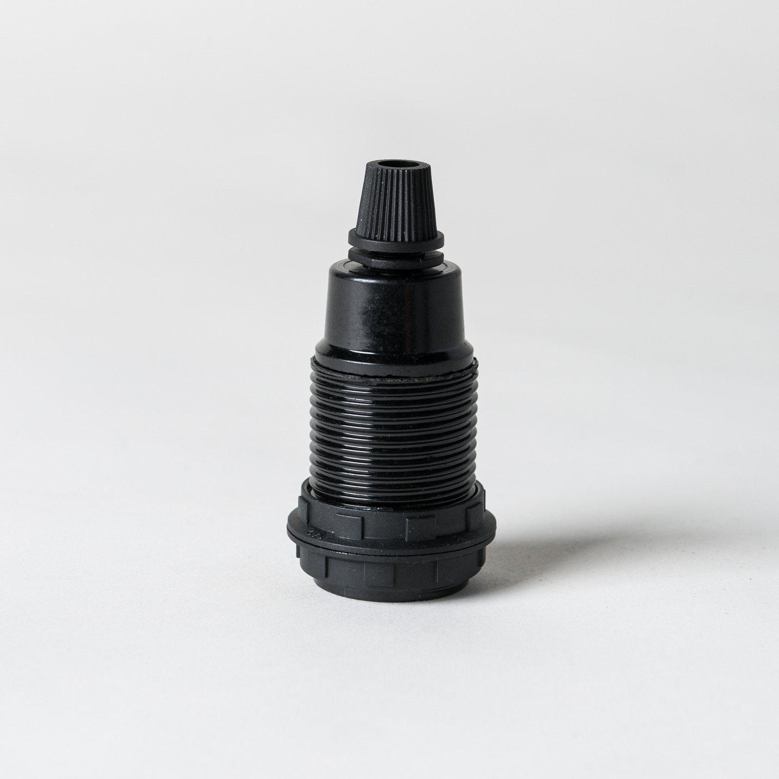 E14 Black Bakelite Lampholder with grip-Lampholders-Yester Home