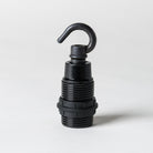 E14 Black Bakelite Lampholder with hook-Lampholders-Yester Home