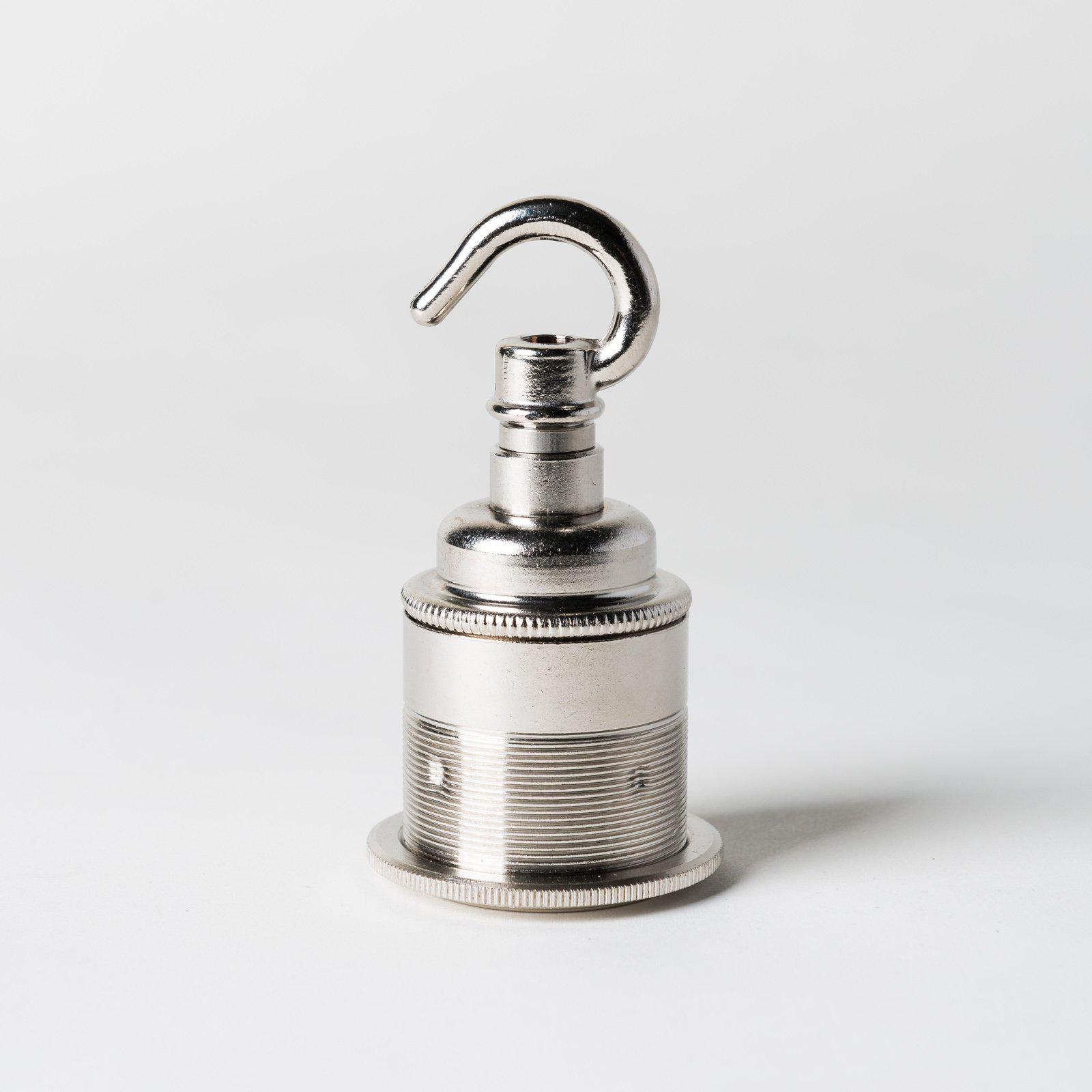 E27 Period Lampholder with hook - All Colours-Lampholders-Yester Home