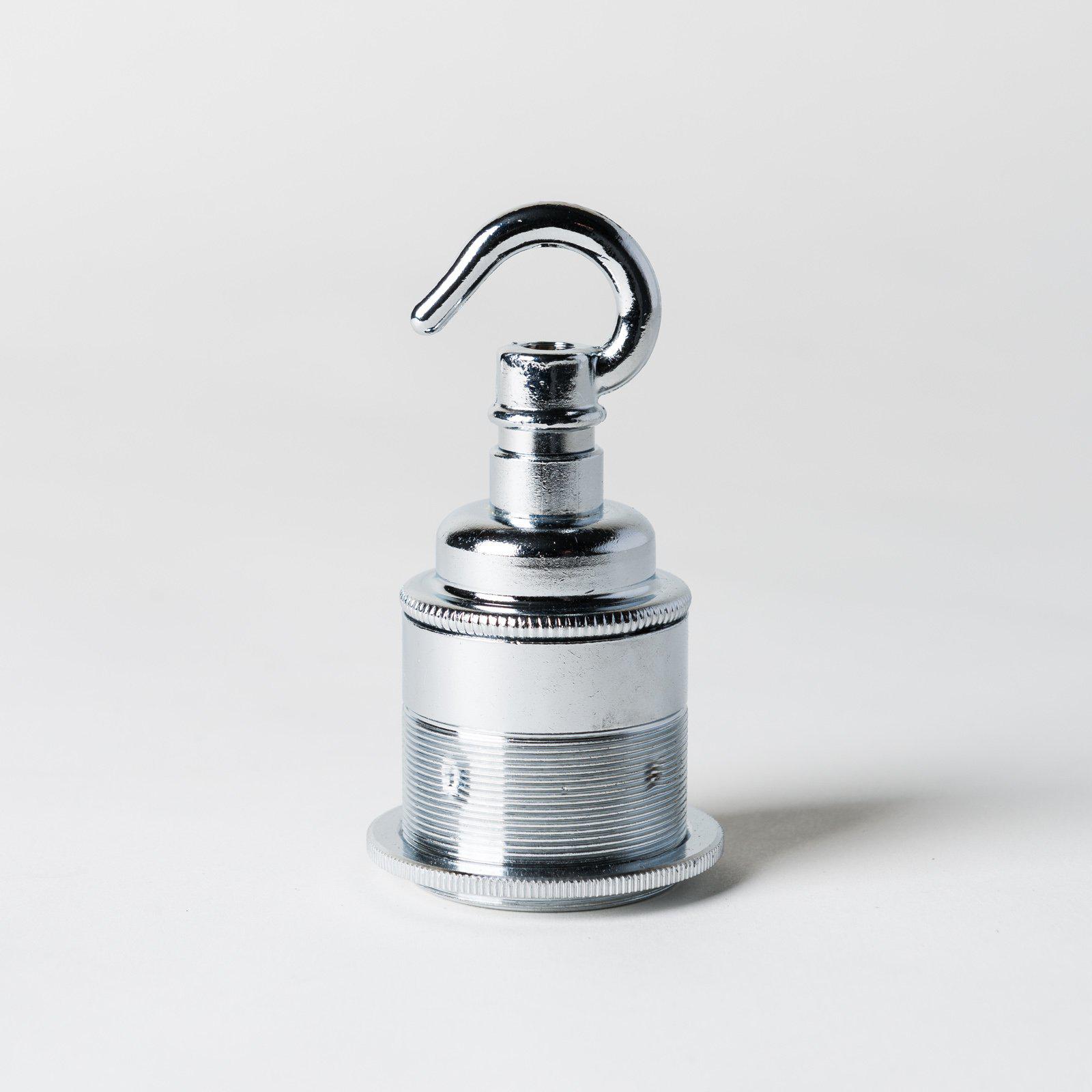 E27 Period Lampholder with hook - All Colours-Lampholders-Yester Home