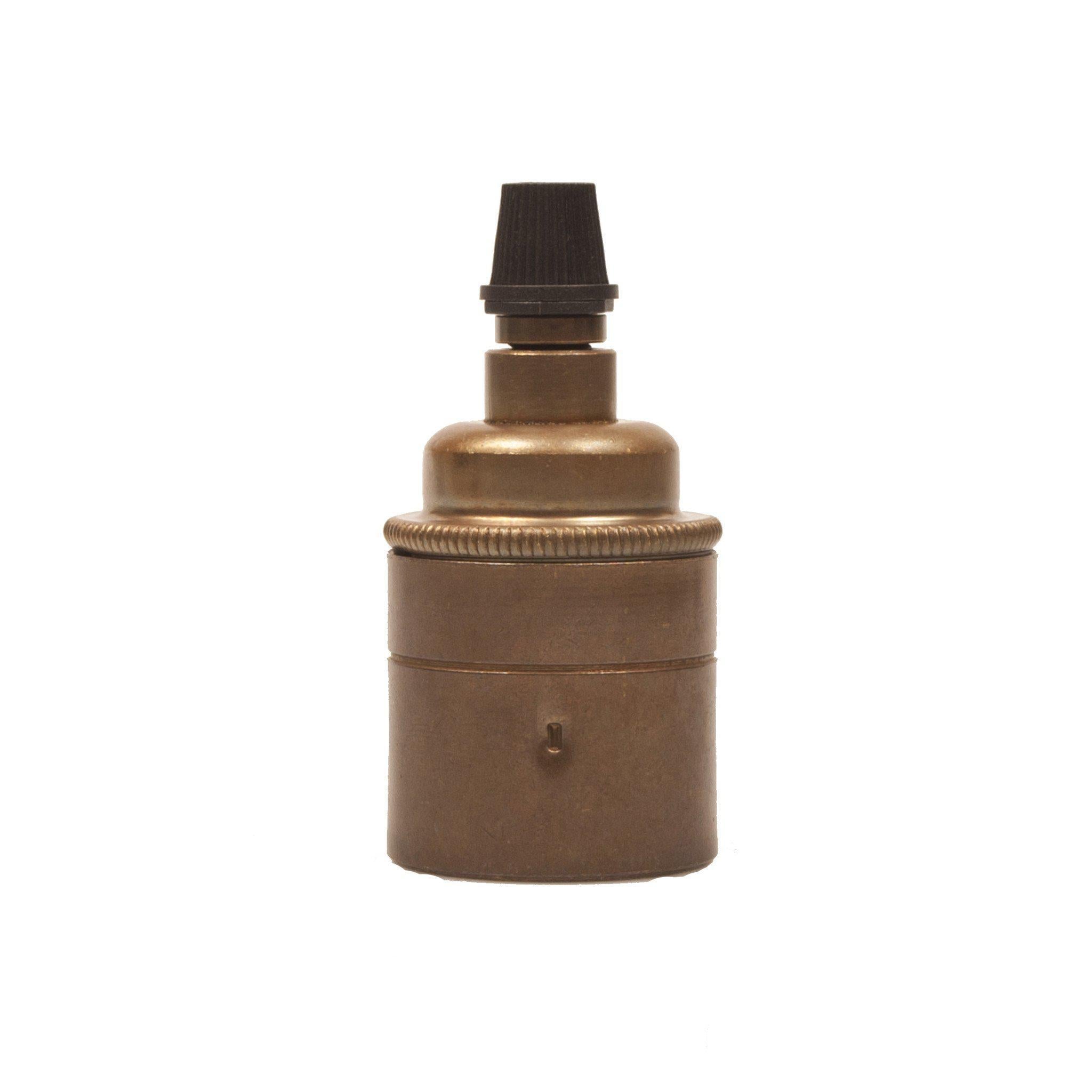 E27 Plain Skirt Lampholder with grip - All Colours-Lampholders-Yester Home