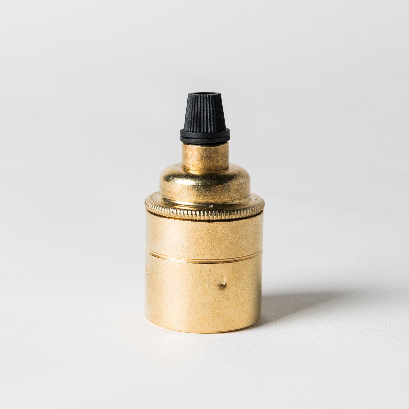 E27 Plain Skirt Lampholder with grip - All Colours-Lampholders-Yester Home