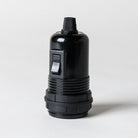 E27 Switched Black Bakelite Lampholder with grip-Lampholders-Yester Home
