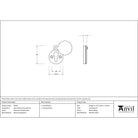 Ebony 30mm Round Escutcheon | From The Anvil-Escutcheons-Yester Home