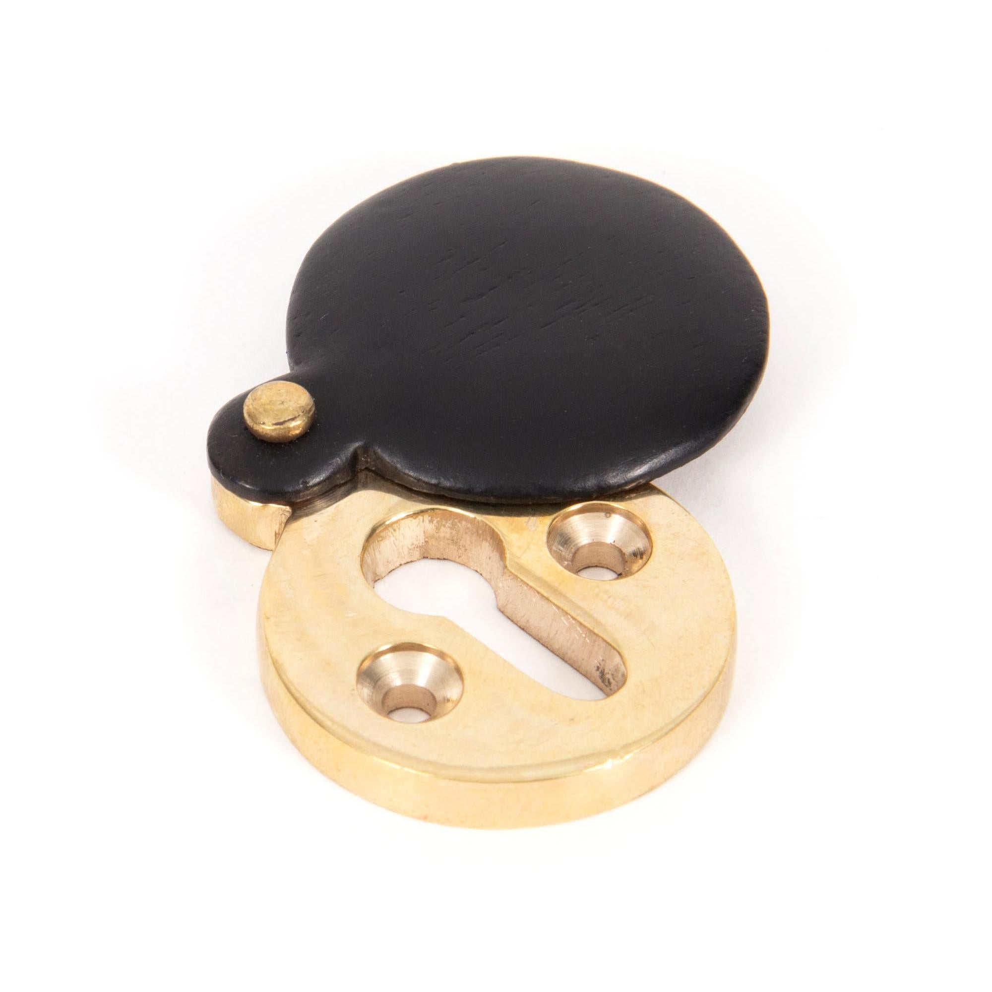 Ebony 30mm Round Escutcheon | From The Anvil - Escutcheons - From The Anvil - Yester Home