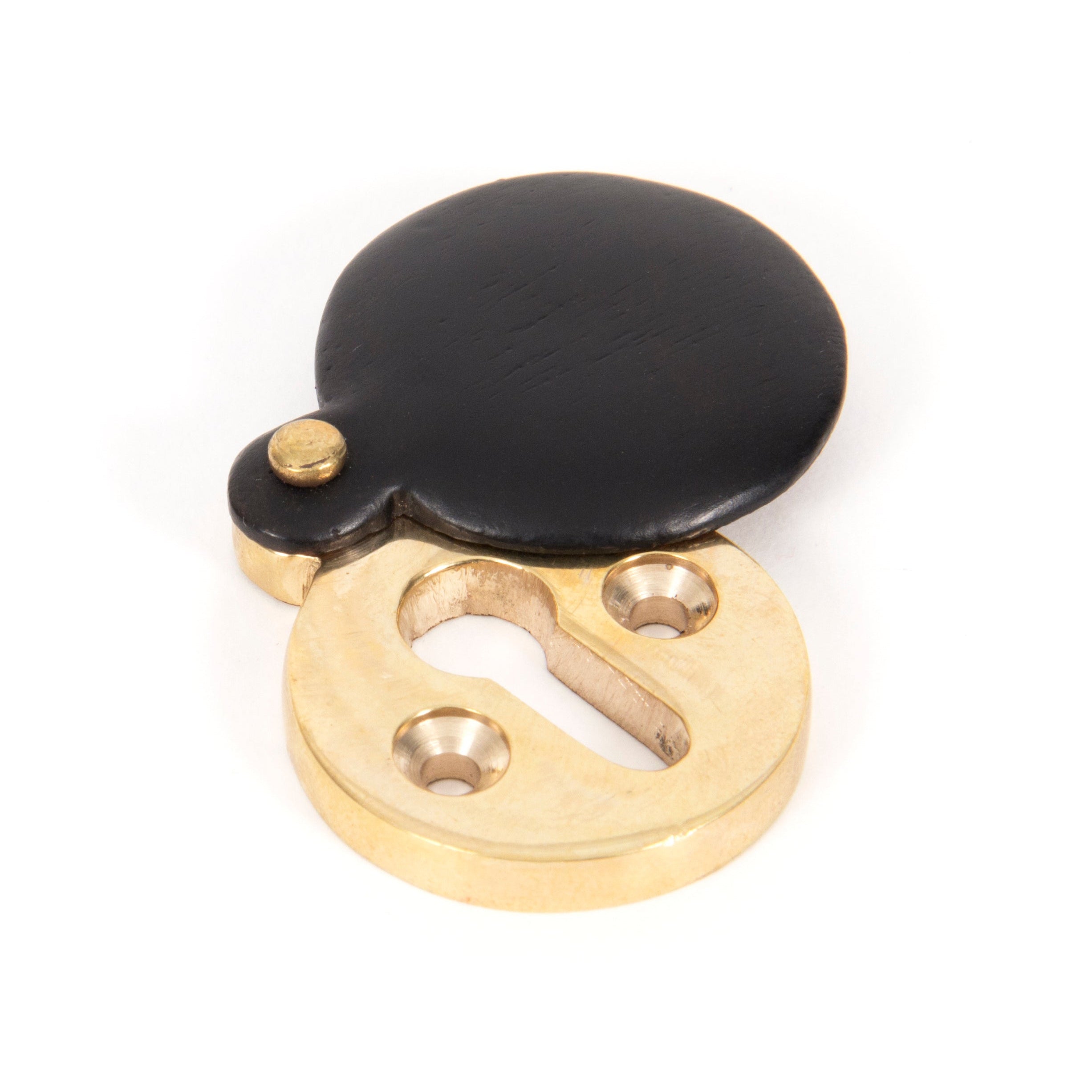 Ebony 30mm Round Escutcheon | From The Anvil-Escutcheons-Yester Home