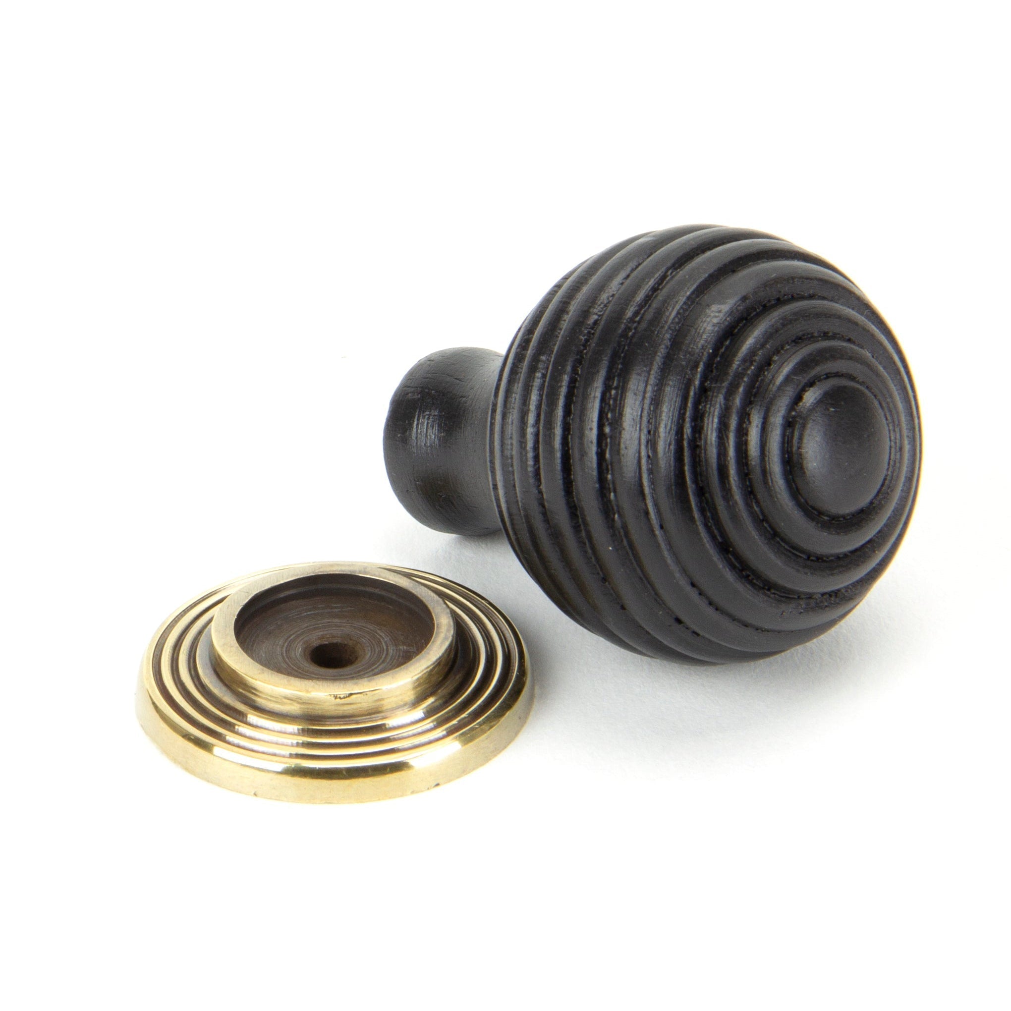 Ebony and AB Beehive Cabinet Knob 35mm | From The Anvil-Cabinet Knobs-Yester Home