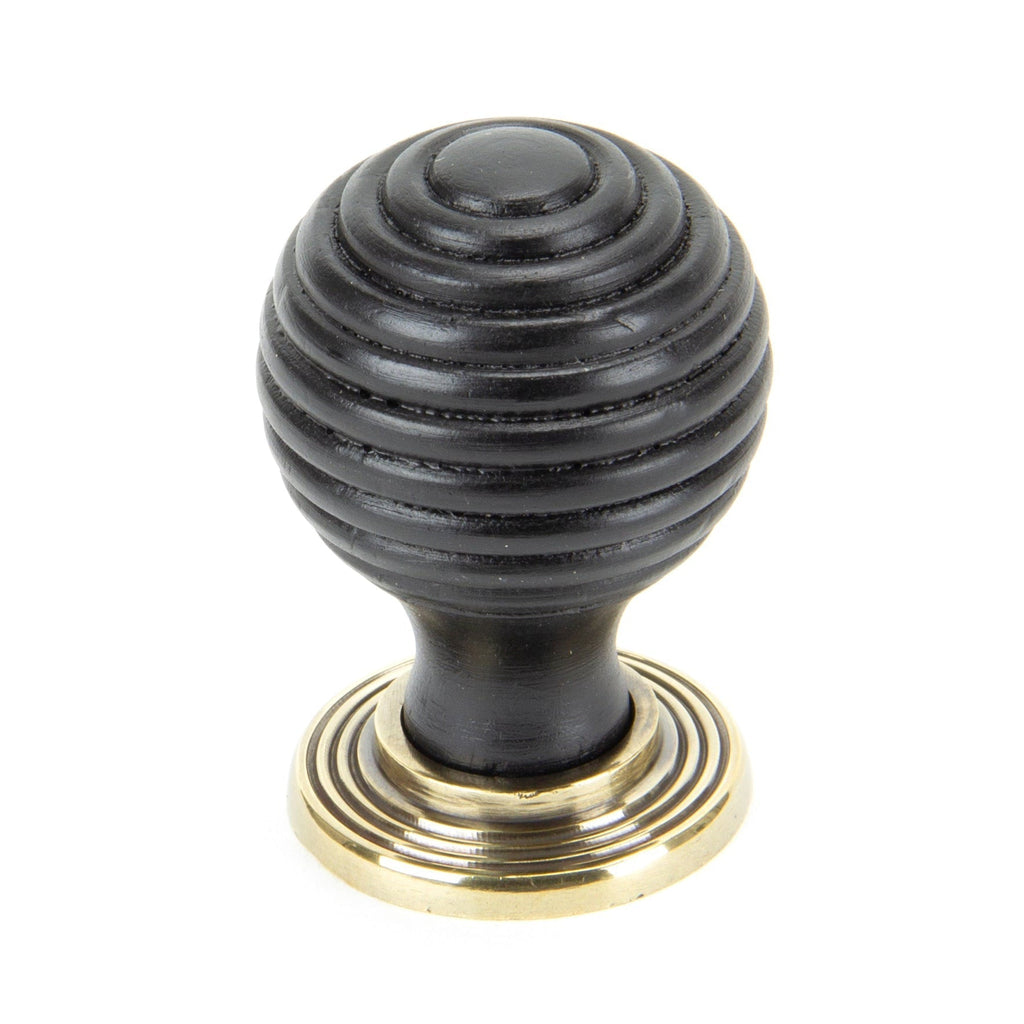 Ebony and AB Beehive Cabinet Knob 35mm | From The Anvil
