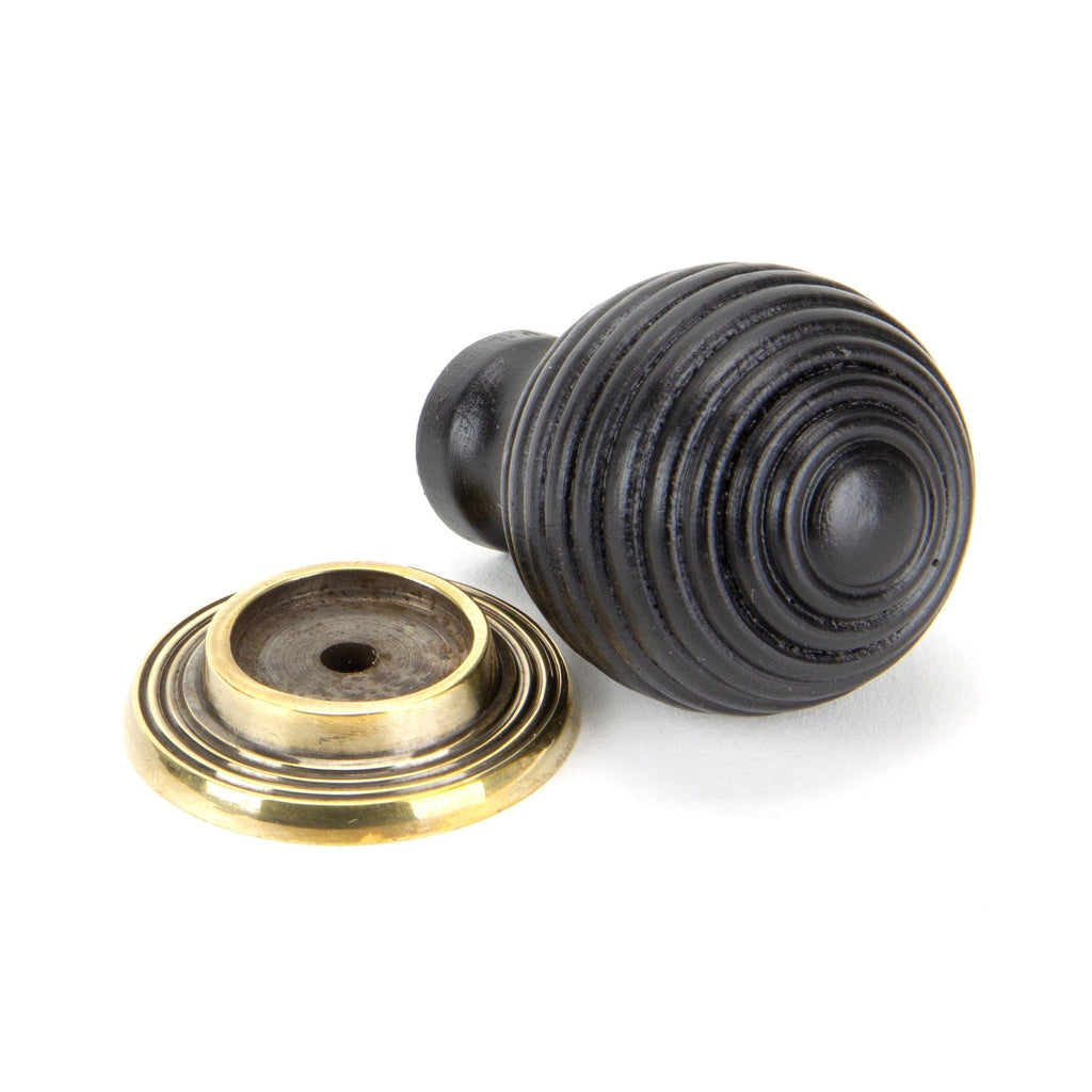 Ebony and AB Beehive Cabinet Knob 38mm | From The Anvil-Cabinet Knobs-Yester Home
