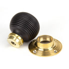 Ebony and PB Cottage Mortice/Rim Knob Set - Small | From The Anvil - Mortice Knobs - From The Anvil - Yester Home