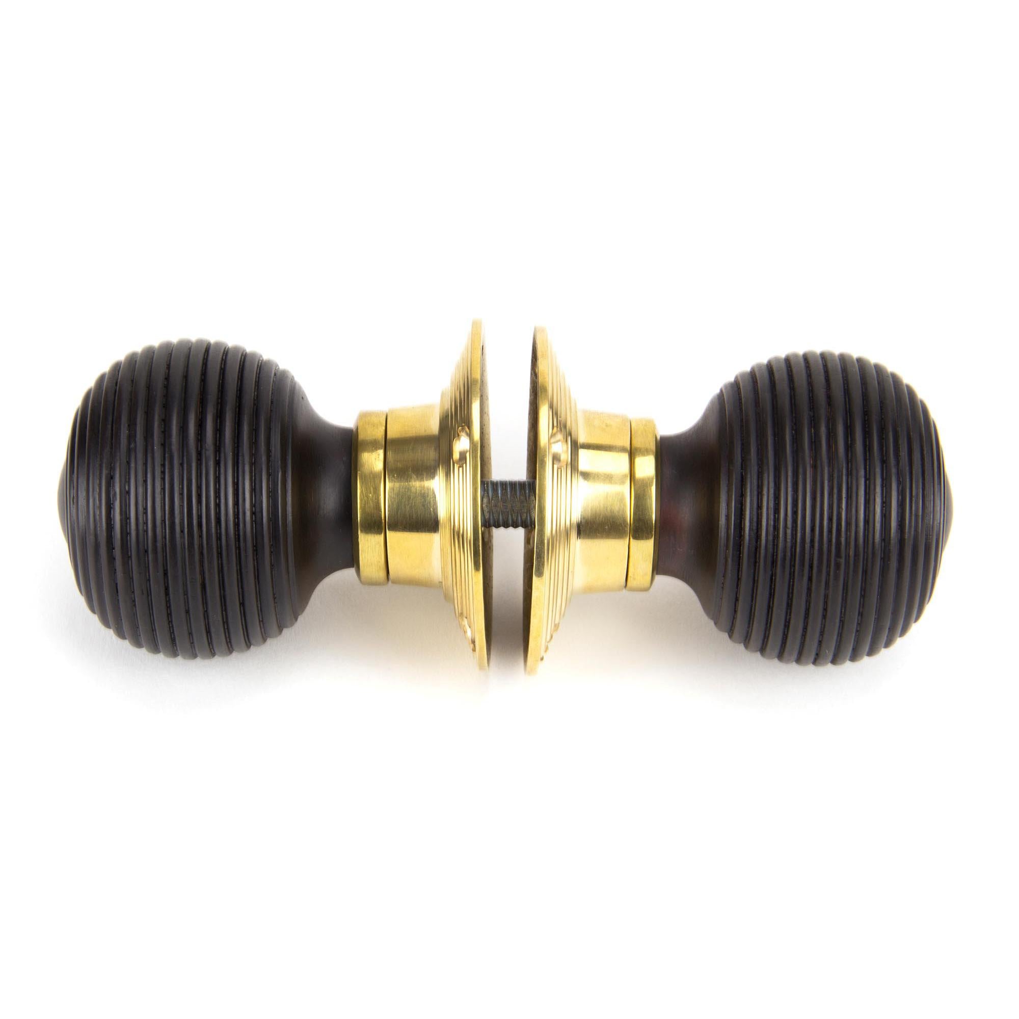 Ebony and PB Cottage Mortice/Rim Knob Set - Small | From The Anvil - Mortice Knobs - From The Anvil - Yester Home