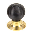 Ebony and PB Cottage Mortice/Rim Knob Set - Small | From The Anvil-Mortice Knobs-Yester Home