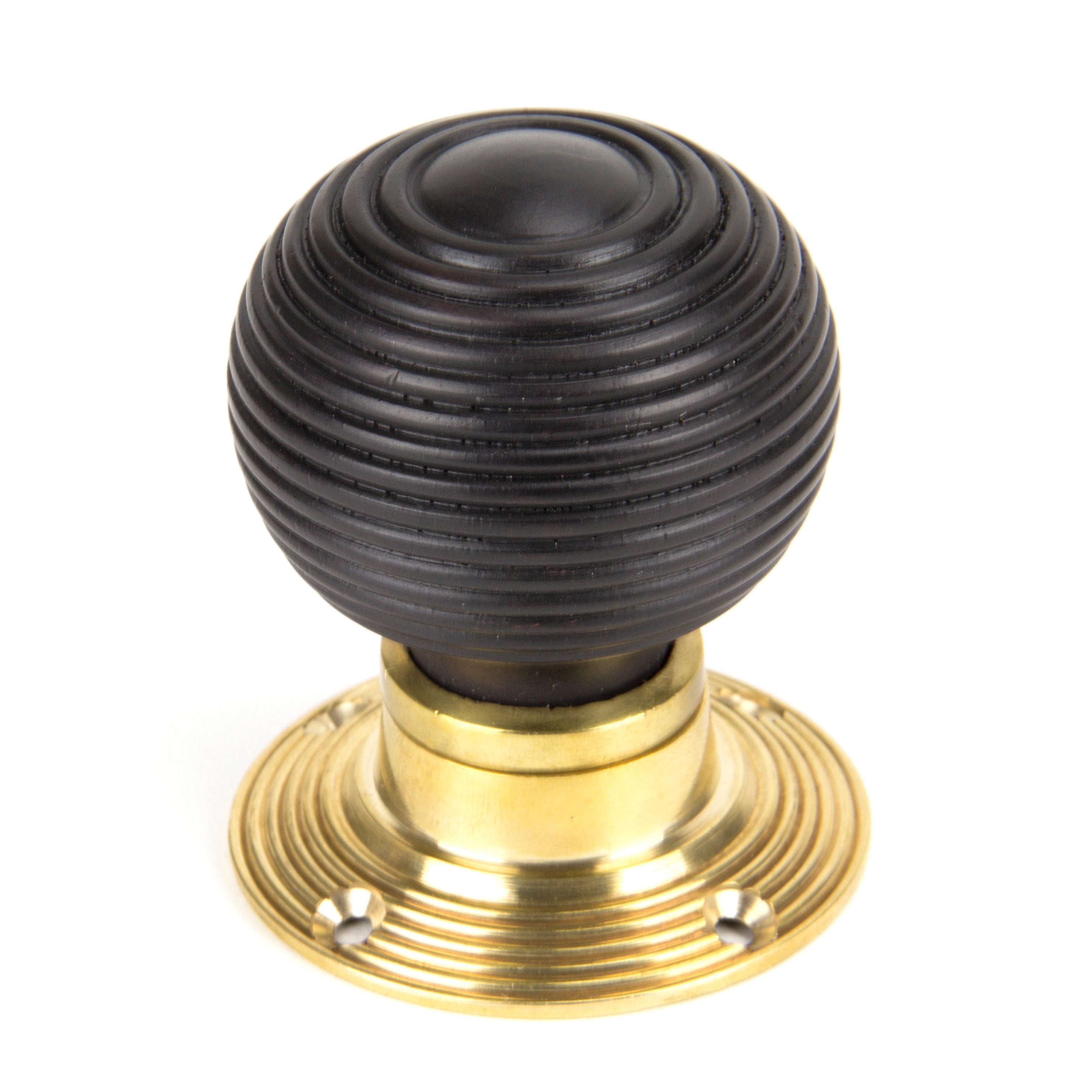 Ebony and PB Cottage Mortice/Rim Knob Set - Small | From The Anvil-Mortice Knobs-Yester Home