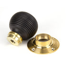 Ebony and PB Cottage Mortice/Rim Knob Set - Small | From The Anvil-Mortice Knobs-Yester Home