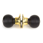 Ebony and PB Cottage Mortice/Rim Knob Set - Small | From The Anvil-Mortice Knobs-Yester Home