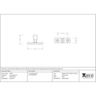 Electro Brass Locking Stay Pin | From The Anvil - Stay Pins - From The Anvil - Yester Home
