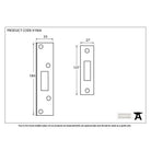 Speak to technical code used to be - Electro Brassed ½" Rebate Kit for Deadlock | From The Anvil-Deadlocks & Deadbolts-Yester Home