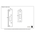 Electro Brassed ½" Rebate Kit for Deadlock | From The Anvil - Deadlocks & Deadbolts - From The Anvil - Yester Home