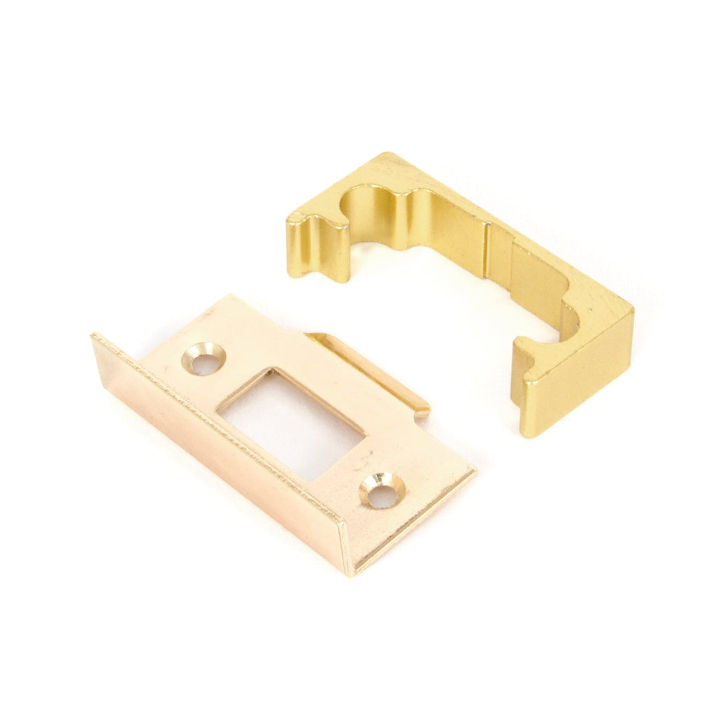 Electro Brassed ½" Rebate Kit for Tubular Mortice Latch | From The Anvil