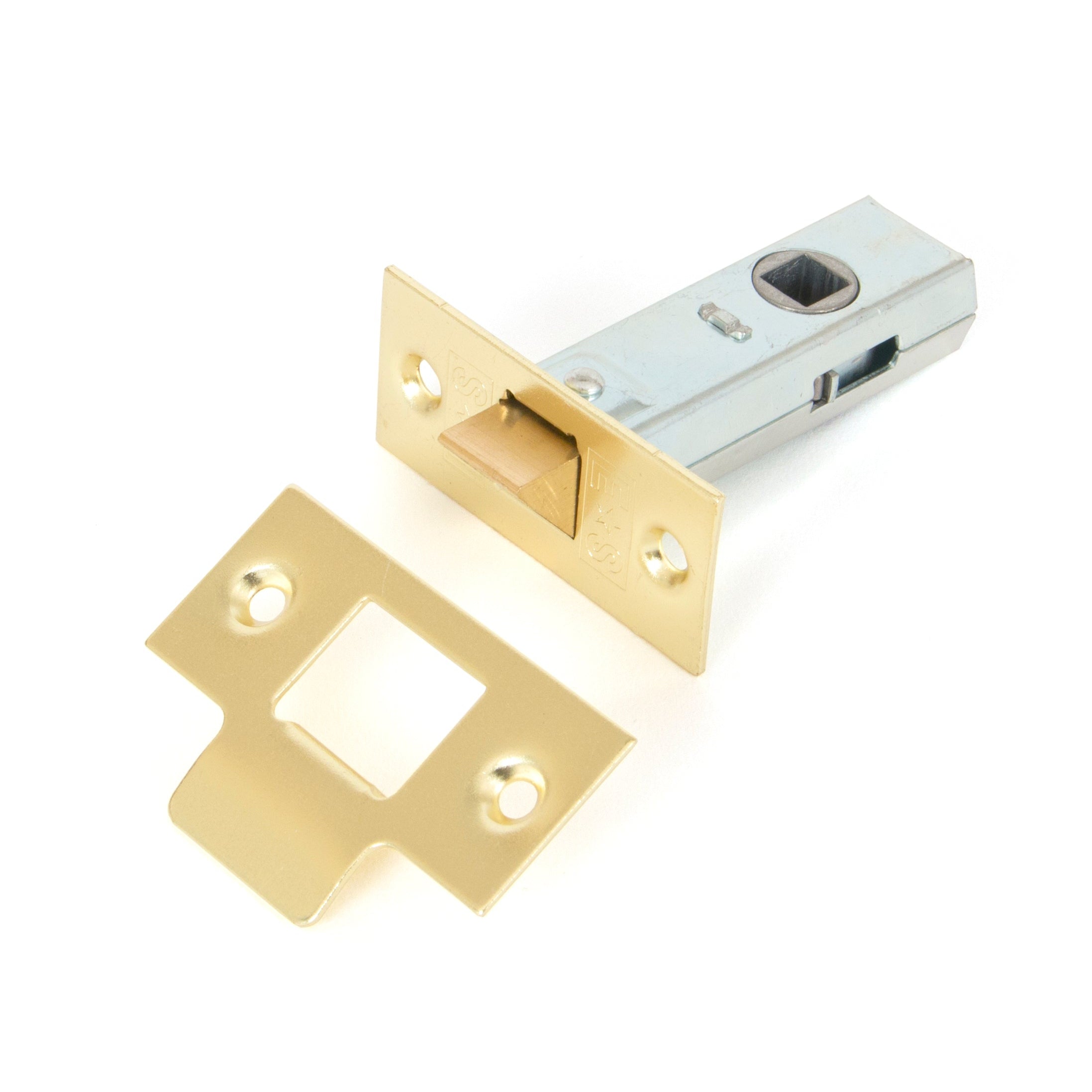 Electro Brassed 2½" Tubular Mortice Latch | From The Anvil-Latches-Yester Home