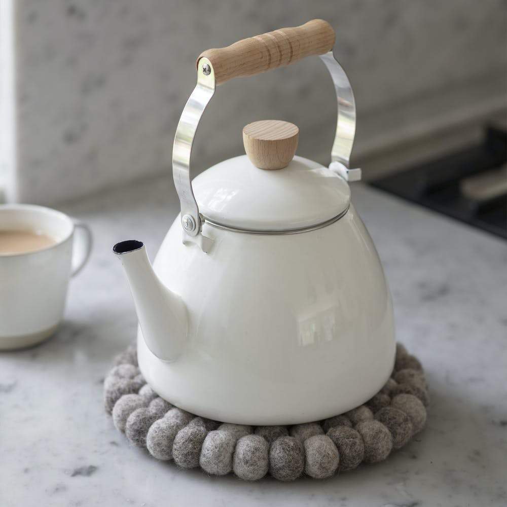 Enamel Stove Kettle-Kitchen Accessories-Yester Home