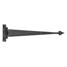 External Beeswax 18" Arrow Head T Hinge (pair) | From The Anvil - T Hinges - From The Anvil - Yester Home