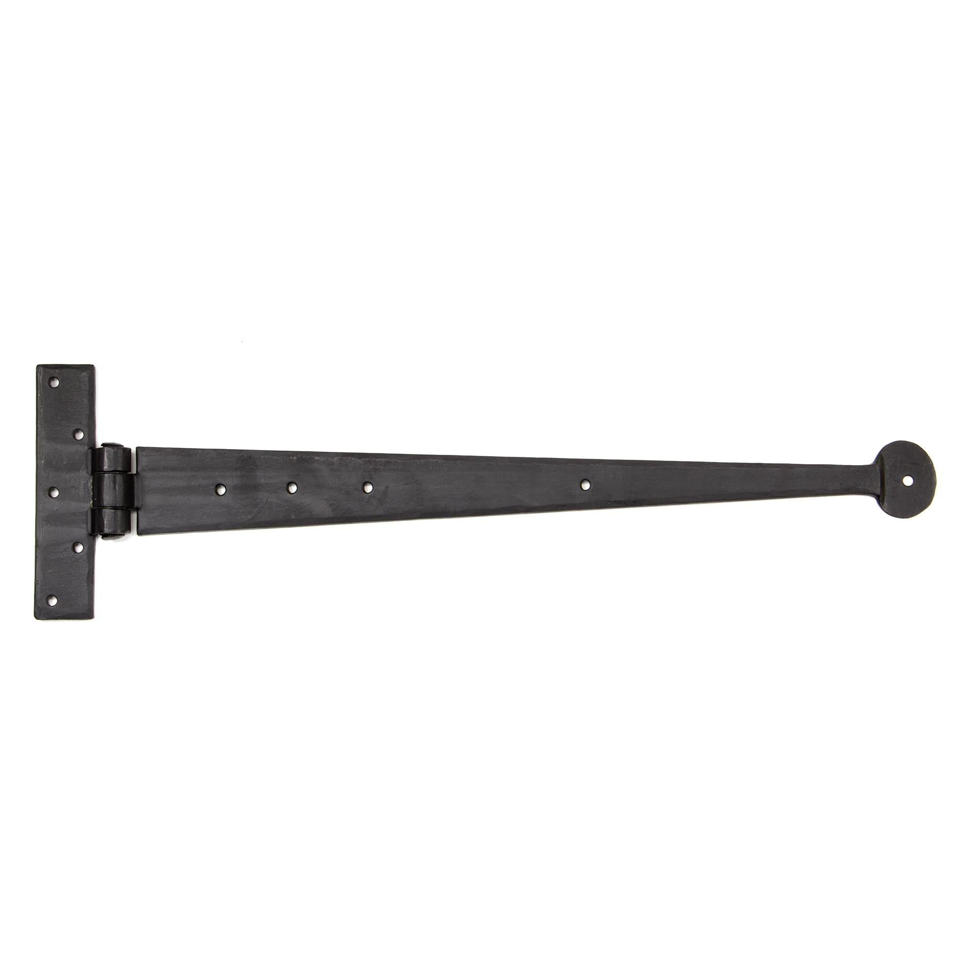 External Beeswax 18" Penny End T Hinge (pair) | From The Anvil - T Hinges - From The Anvil - Yester Home