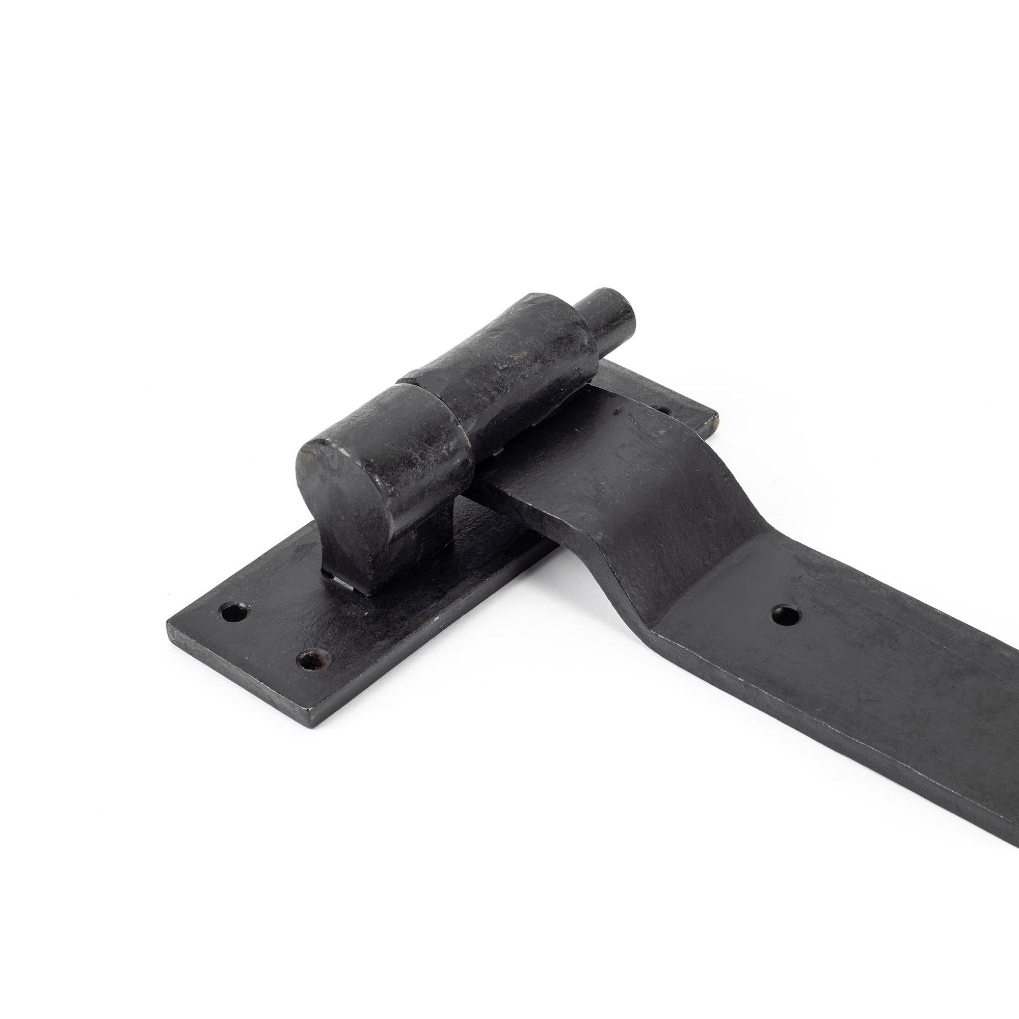 External Beeswax 24" Hook & Band Hinge - Cranked (pair) | From The Anvil - Hook & Band Hinges - From The Anvil - Yester Home