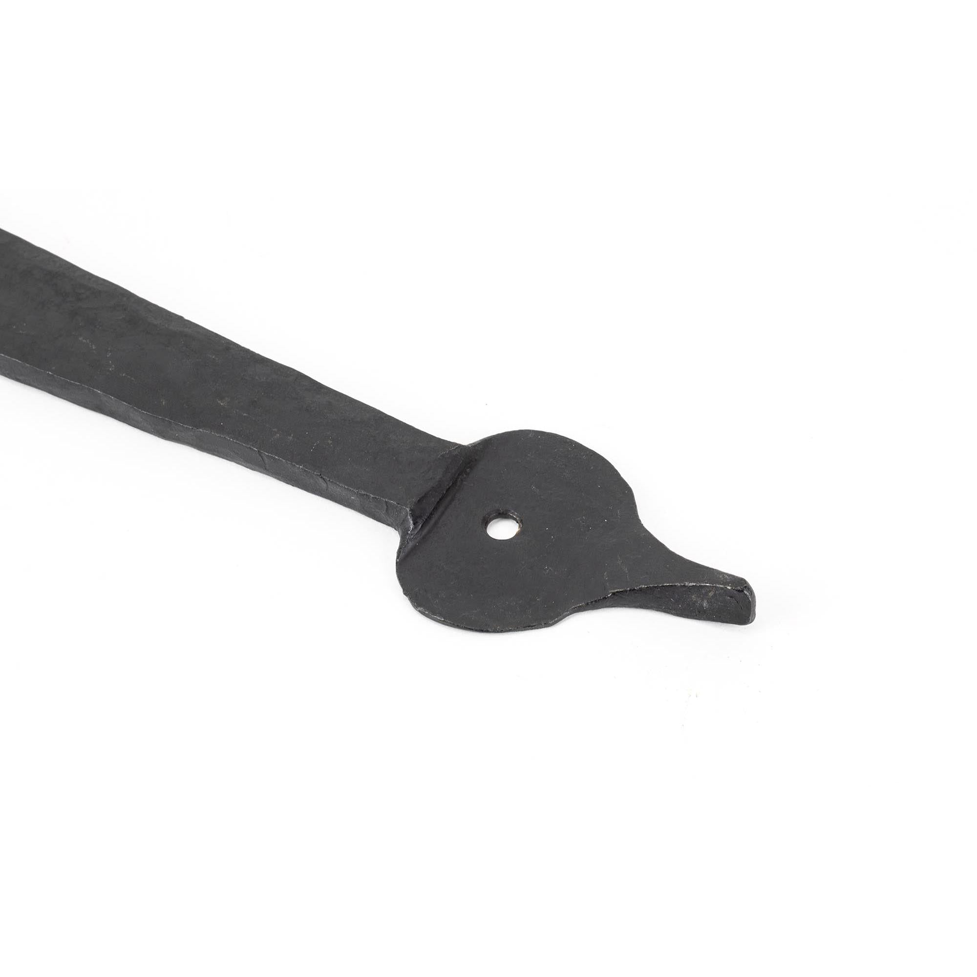 External Beeswax 24" Hook & Band Hinge - Cranked (pair) | From The Anvil - Hook & Band Hinges - From The Anvil - Yester Home
