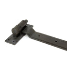 External Beeswax 24" Hook & Band Hinge - Cranked (pair) | From The Anvil-Hook & Band Hinges-Yester Home