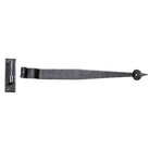 External Beeswax 24" Hook & Band Hinge - Cranked (pair) | From The Anvil-Hook & Band Hinges-Yester Home