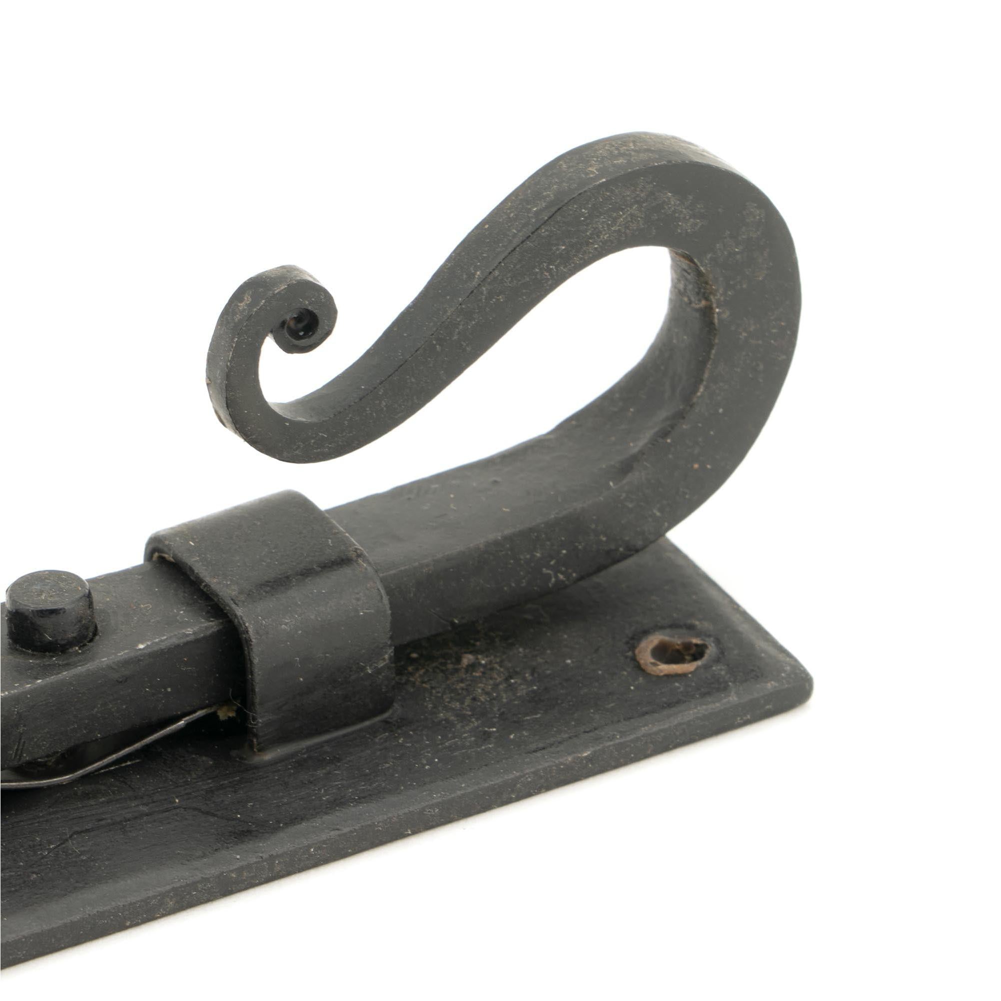 External Beeswax 4" Shepherd's Crook Universal Bolt | From The Anvil - Bolts - From The Anvil - Yester Home