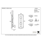 External Beeswax 6" Universal Bolt | From The Anvil-Bolts-Yester Home