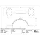 External Beeswax 8" Bean D Handle | From The Anvil - D Handles - From The Anvil - Yester Home