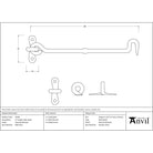 External Beeswax 8" Forged Cabin Hook | From The Anvil - Cabin Hooks - From The Anvil - Yester Home