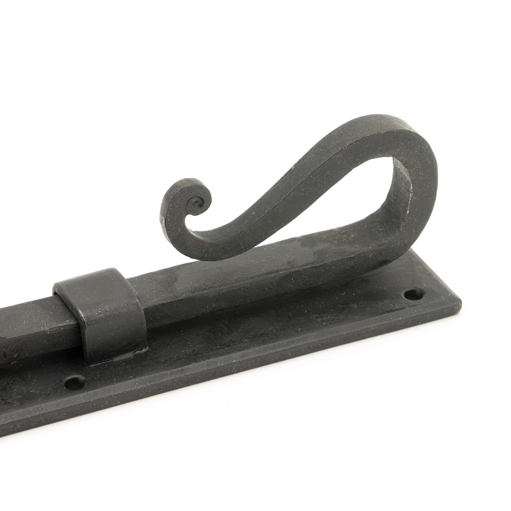 External Beeswax 8" Shepherd's Crook Universal Bolt | From The Anvil - Bolts - From The Anvil - Yester Home