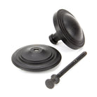 External Beeswax Art Deco Centre Door Knob | From The Anvil-Centre Door Knobs-Yester Home