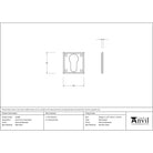 External Beeswax Avon Euro Escutcheon | From The Anvil-Euro Escutcheons-Yester Home