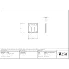External Beeswax Avon Euro Escutcheon | From The Anvil - Euro Escutcheons - From The Anvil - Yester Home