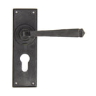 External Beeswax Avon Lever Euro Lock Set | From The Anvil - Lever Euro - From The Anvil - Yester Home
