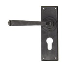 External Beeswax Avon Lever Euro Lock Set | From The Anvil - Lever Euro - From The Anvil - Yester Home