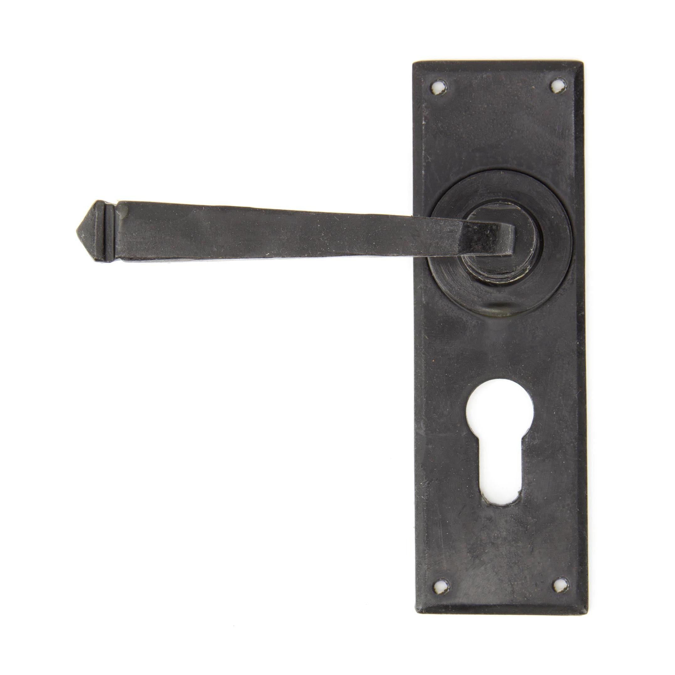 External Beeswax Avon Lever Euro Lock Set | From The Anvil - Lever Euro - From The Anvil - Yester Home