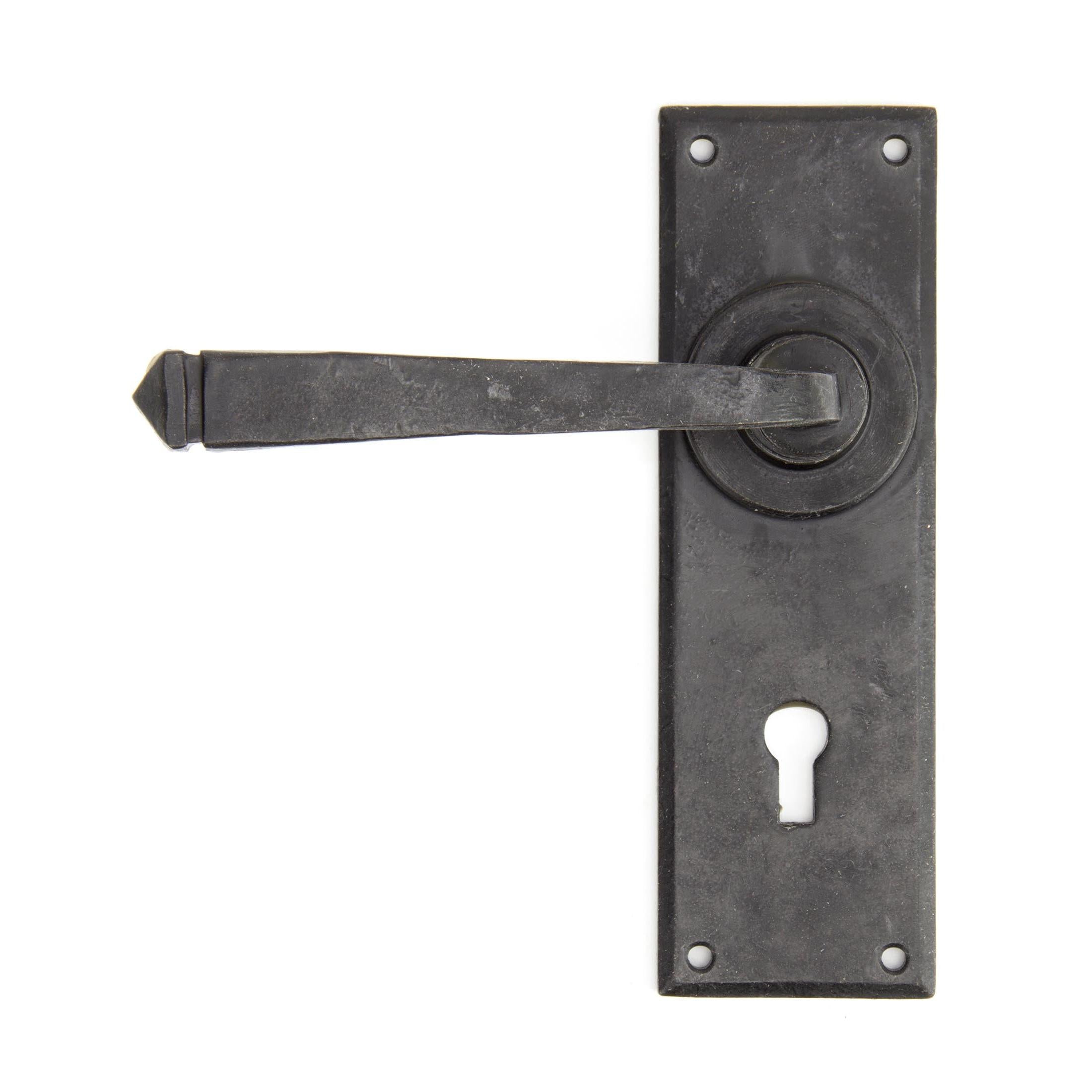 External Beeswax Avon Lever Lock Set | From The Anvil - Lever Lock - From The Anvil - Yester Home