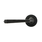 External Beeswax Avon Round Lever on Rose Set (Art Deco) | From The Anvil-Concealed-Yester Home