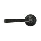 External Beeswax Avon Round Lever on Rose Set (Beehive) | From The Anvil-Concealed-Yester Home