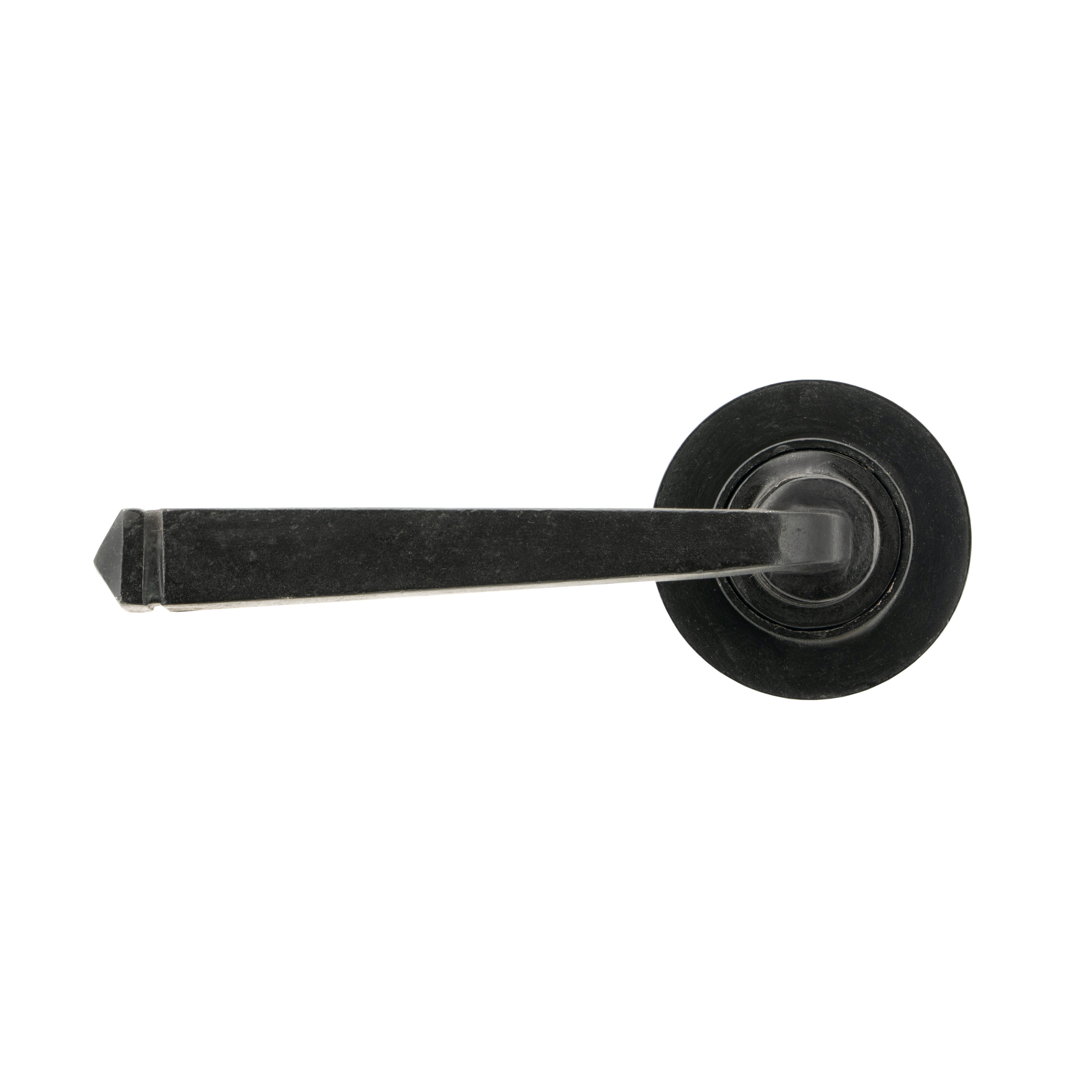 External Beeswax Avon Round Lever on Rose Set (Plain) | From The Anvil-Concealed-Yester Home