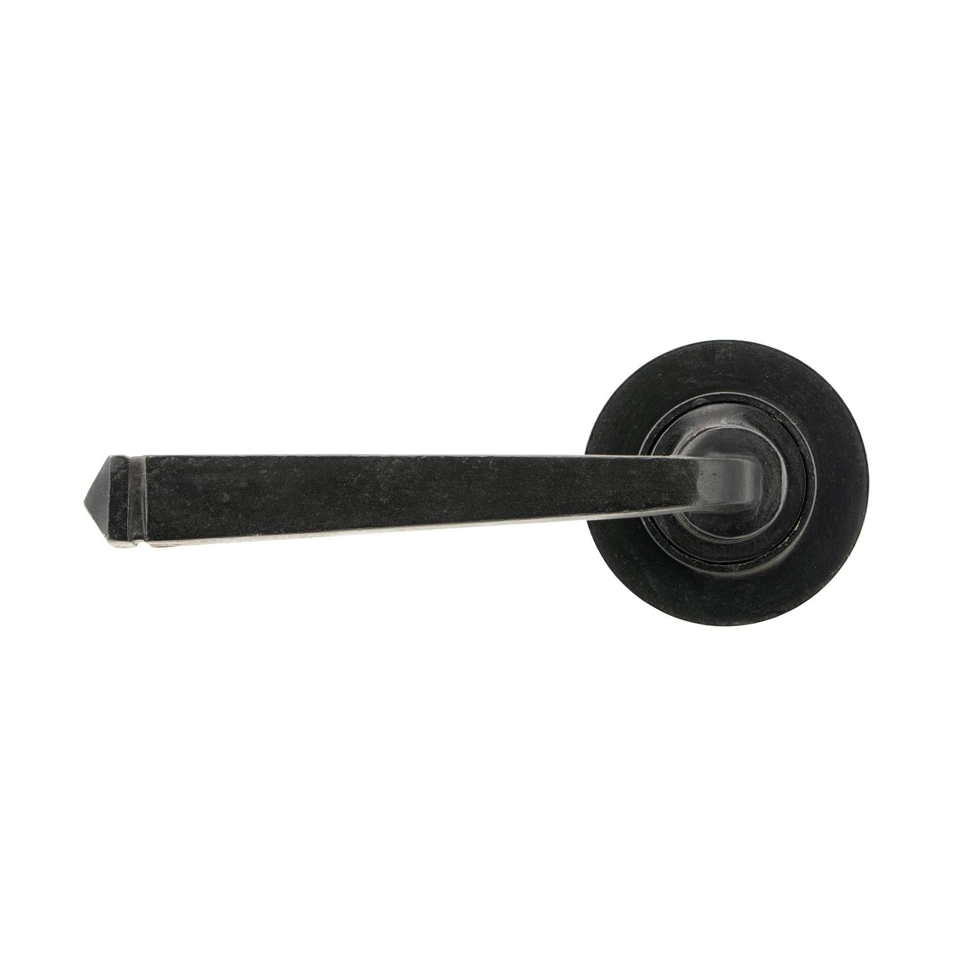 External Beeswax Avon Round Lever on Rose Set (Plain) | From The Anvil - Concealed - From The Anvil - Yester Home