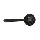 External Beeswax Avon Round Lever on Rose Set (Plain) - Unsprung | From The Anvil-Concealed-Yester Home